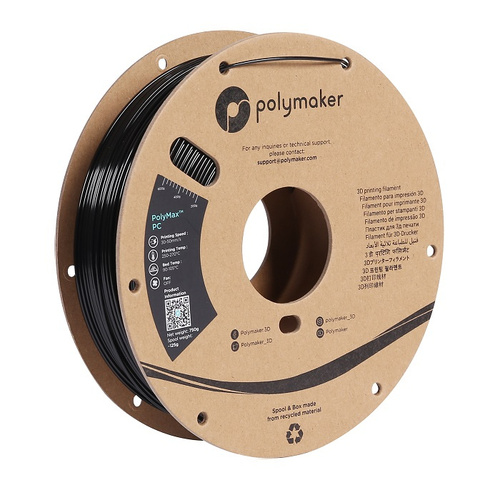 Polymaker-PC-True Black-0.75kg Premium Filament 1.75mm 